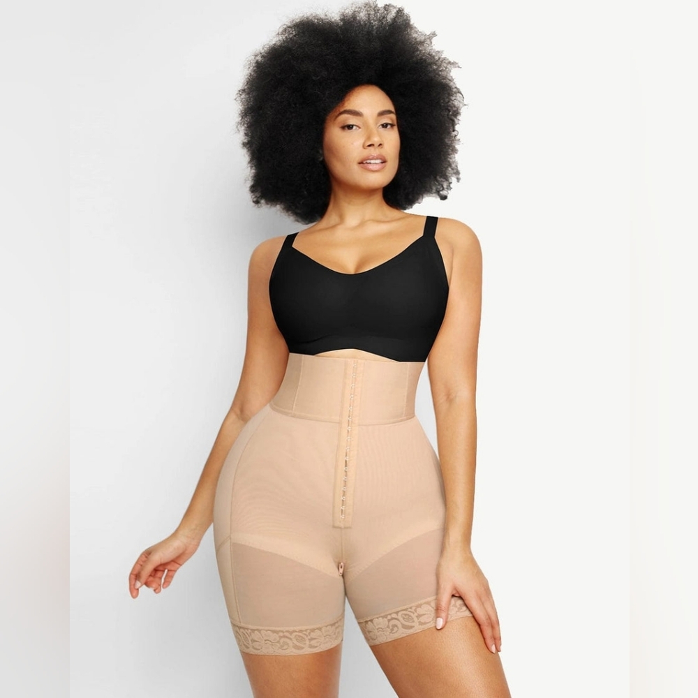 Shapellx Body Shaper AirSlim High Waist Shorts XL Beige